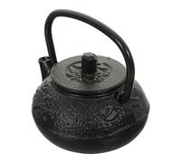 CIYODO Mini Théière Décorative en Fer Noir C Petite Théière de Bureau Vintage Accessoire de Décoration Maison et Présent d'Anniversaire Objet de Collection Original Style Rétro Compacte