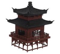 CIYODO Miniature Pavilion Model for Aquarium and Fairy Garden Realistic Ancient Chinese Architecture Figurine Bonsai and Terrarium Decoration