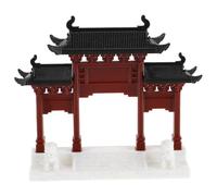 CIYODO Miniature Porte de Jardin Chinoise Décor DIY Petit Modèle Architecture pour Aquarium et Micro Paysage Ornement Flexible pour Bureau et Terrarium