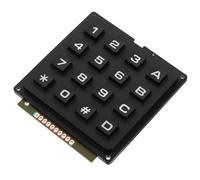 CIYODO Module Clavier Industriel Tactile 16 Touches Noir en Plastique pour Environnements Industriels Sensation Utilisateur Conviviale et Matrice de Clavier