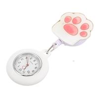 CIYODO Montre de Poche D'infirmière Digitale en Silicone Blanc, Extensible et Précise, Infirmières en Milieu Hospitalier