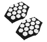 CIYODO Moufles de Massage par Acupression à Picots Lot de 2 Taille Petite Couleur Noire Motifs Diamantés pour Massage des Points de Déclenchement du Dos Réflexologie des Mains