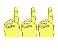 CIYODO Moufles Eva Géants pour Gestes de Soutien 3 Pièces Jaune Léger et Sûr pour Carnaval et Concert à Main pour Remonter Le Moral Couleur Aléatoire