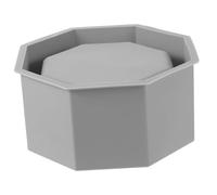 CIYODO Moule en Silicone pour Pot de Fleur Vase Moule à marmite planteur moules Pots Moule de Pot de Plante en Pot Moule Porte-Pinceau de Maquillage Gel de silice Grey