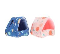 CIYODO Nid Chaud pour Hamsters Lot De 2 Lit Isolant en Coton Doux pour Petits Animaux comme Les Rats