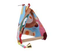 CIYODO Nid d'oiseau de Plate-Forme de Perroquet Perruche Jouets à Oiseaux Jouets Cage à Oiseaux Accessoires de Perroquet Petit balançoires Jouer de la balançoire à Oiseaux Chiffon