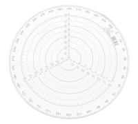 CIYODO Outil de Centrage Circulaire en Plastique Dessin de Cercles Rapide, Règle Ronde pour Travaux Artistiques et Artisanaux, Jauge de Centrage Précise