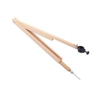 CIYODO Outil de Dessin Mathématique Compas à Bras Bois Léger et Portable Outil Enseignement Scolaire pour Tableau Compas à Dessin Professionnel avec Clip à Craie