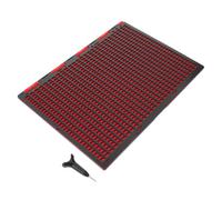 CIYODO outil d'écriture braille tableau braille plastique 27 lignes 30-cell avec stylo pour débutants en lecture publique