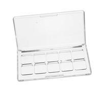 CIYODO Palette de Maquillage Transparente Compartiments avec Boîte de Rangement Cosmétiques Rechargeable pour Fards à Paupières Rouges à DIY Blush et Peinture Aquarelle Étui de Voyage