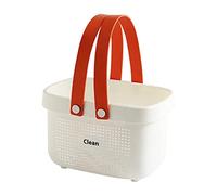 CIYODO Panier De Rangement pour Le Bain Panier De Rangement De Toilette Accessoires De Stockage De Cubes en Plastique Paniers De Bain en Plastique Manuel PP Porte-shampooing