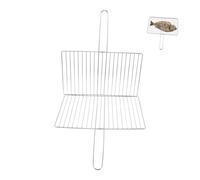 CIYODO Panier Grillade INOX Robuste pour Barbecue Extérieur Panier à Poisson et Légumes avec Poignée Isolante Outil Camping Polyvalent pour Grillades Plein Air