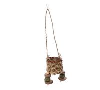 CIYODO Panier pour Rongeurs à Mâcher pour Hamsters Cochons Accessoire pour Rongeurs Encourage Comportement de Mastication Naturel