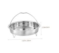 CIYODO Panier Vapeur Inoxydable avec Support pour Cuiseur à Riz et Uniforme Accessoire de Cuisine Pratique Adapté Légumes Fruits Poissons Riz