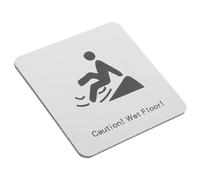 CIYODO Panneau D’avertissement Sol Mouillé Adhésif, Plaque de Sécurité Antidérapante pour Sols Glissants, Signalisation Intérieure pour Centre Commercial et Toilettes, Panneau D’alerte