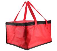 CIYODO Paquet De Transport pour Repas Paquet à Déjeuner Portable en Aluminium pour Pizza Et Gâteaux Couleur Rouge 10 Pouces