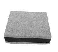 CIYODO Patins D'isolation pour Haut-parleurs 20x20x5,2 Cm Gris Clair, Coussins Sonores Amortisseurs Anti-Vibrations pour Caisson de Basses, Diffuseur Sonore Compatible Studio et Home