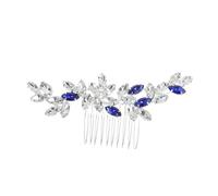 CIYODO Peigne à Cheveux de Mariage Élégant avec Bleu Royal Accessoire pour Mariées et Demoiselles pour Occasions Spéciales