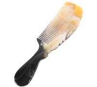 CIYODO Peigne Corne Naturelle pour Massage Du Cuir Chevelu Peigne Grattoir Antistatique pour Types Variés de Cheveux Outil Coiffant Pratique et Portable Soin Du Cuir Couleur Aléatoire