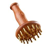 CIYODO Peigne De Massage En Laiton En De Santal Masseur Du Cuir En Brosse Guasha Pour Corps Brosse De Massage Du Corps Peigne à Cuir En Brun