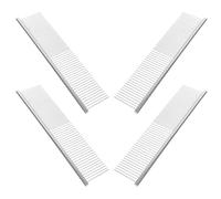 CIYODO Peigne Démêlant pour Chiens et Chats, Lot de 4 Peignes Métalliques en Acier Inoxydable 19x4 Cm, Toilettage à Domicile et L’élimination des Nœuds sur Poils Longs et Courts