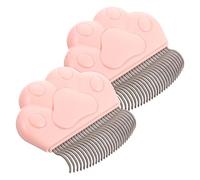 CIYODO Peignes De Toilettage Haute Densité Pour Animaux De Compagnie Brosses De Toilettage Pour Chats Pointes Arrondies Peignes Dépilation Pour Chiens Et Chats