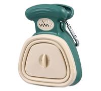 CIYODO Pelle à Déjections Canines Pliable Vert pour Chien Outil Portable de Ramassage des Crottes Accessoire Pratique de Nettoyage pour Petits Animaux Extérieur