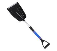 CIYODO Pelle à Neige Télescopique Bleue Pliable avec Grattoir Ergonomique, Outil de Déneigement Portable pour Voiture, Camion et Camping, Équipement D’Hiver Multifonction, Démontable et