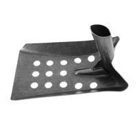 CIYODO Pelle à Tamiser en Acier au Manganèse, Outil Multifonction pour Boue et Impuretés, Nettoyage des Égouts et Drains, Noire