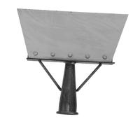 CIYODO Pelle Multifonction pour Jardinage Et Ferme Grattoir Métallique pour Déjections Avicoles Outil Robuste pour Nettoyage Désherbage Et Déneigement Extérieur Compatible avec Tous