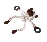 CIYODO Peluche pour Chien Ours Cartoon Peluche Interactive Résistante Mastication pour Chiots Dentaire Antistress pour Animaux Anxieux pour Jeu et Entraînement