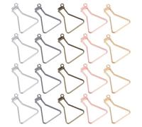CIYODO Pendentifs Cadre Ouvert Multi-fonctionnels et Pratiques pour Création Bijoux DIY 50 Pièces en Alliage Argenté pour Bracelets et Ateliers de Résine UV