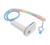 CIYODO Perchoir Interactif Réglable pour Perroquet de Table, Support de Jeu Compact Bleu, Station D’entraînement Multifonction pour Petits Oiseaux, Bureau et Maison