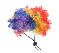 CIYODO Perruque De Clown pour Chien Costume De Fête pour Animal Coiffure Cosplay pour Chiot Accessoire pour Halloween