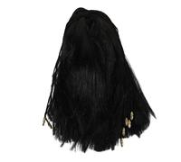 CIYODO Perruque de Déguisement Égyptienne Tressée pour Fête et Cosplay Coiffure Décorative Ajustable Perruque Factice pour Soirée Costumée