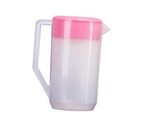 CIYODO Pichet à Eau Rose avec Échelle Graduée Résistant Chaleur Récipient de Boisson Sécurisé Grand Volume pour Jus et Eau Froide avec Couvercle Ajusté