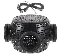 CIYODO Piège à Écrevisses en Plastique Réutilisable 4 Entrées Corde 6 M Nasse à Crabes Solide pour Crevettes Homards Anguilles - Filet de Pêche Compact pour Rivière et Mer