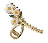 CIYODO Pince Cheveux Métal Fleur Marguerite Pince Griffe Décorative pour Femmes Accessoire Cheveux Épais et Longs pour Usage Quotidien et Événements