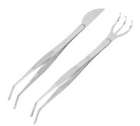 CIYODO Pinces à Bonsaï Acier Inoxydable Outils Multifonctions pour Plantation et Entretien de Plantes Râteau et Spatule Courbés pour Jardinage de Précision