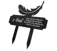 CIYODO Piquet de Commémoration Élégant pour Cimetière Plaque de Mémoire Résistante Aux Intempéries pour Funéraires Commémoratifs