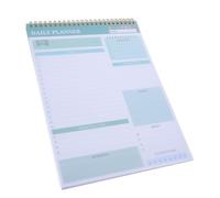 CIYODO Planificateur Hebdomadaire à Spirale avec Couverture PVC et Dos Cartonné Carnet de Notes Organisateur de Tâches Quotidiennes et Objectifs Bloc-notes de Bureau pour Suivi de