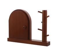 CIYODO Plaque D'interrupteur en Bois Décorative avec Porte-clés, Protection Facile à Installer pour Décoration Intérieure Rustique et Moderne, pour Salon Cuisine