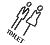 CIYODO Plaque Toilettes avec Symboles Hommes Femmes Panneau Identification Wc Élégant et Minimaliste pour Salle de Bain et Lieux Publics