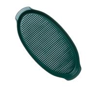 CIYODO Plat De Cuisson En Céramique Ovale Petit Format Vert Foncé Poignées Résistantes à La Chaleur Cuisine Et Four Service Repas