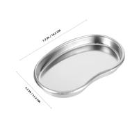 CIYODO Plateau de Tatouage Acier Inoxydable Incurvé Ergonomique Plateau Rein Compact et Portable pour Artistes Tatoueurs Support Intégré pour Outils et Facile à Transporter