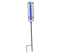 CIYODO Pluviomètre Jardin avec Tube de Rechange Amovible Support Métallique Décoratif Stable Mesure Précise des Précipitations pour Pelouse et Extérieur
