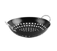 CIYODO Poêle à Griller Barbecue Antiadhésive Résistant Chaleur Plateau de Cuisson Perforé pour Évacuation Huile et Léger pour Grillades Plein Air