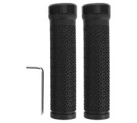 CIYODO Poignées de Guidon de Vélo de Montagne en Caoutchouc Antidérapantes avec Système de Verrouillage Unilatéral Manchons Confortables Noirs pour VTT Accessoires de Remplacement pour