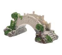 CIYODO Pont Miniature en Résine Décorative pour Aquarium, Modèle de Pont Arc en 3D, Accessoire Décoratif pour Aquarium Poisson, Décoration de Micro-Paysage Aquatique, Ornement pour
