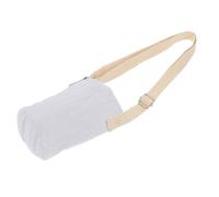 CIYODO Porte-Bouteille en Toile Blanc pour Garçon et Filles Bandoulière Réglable Manchon Isolant Léger et Résistant Paquet de Transport Pratique pour Bouteille d'eau Voyage et Plein